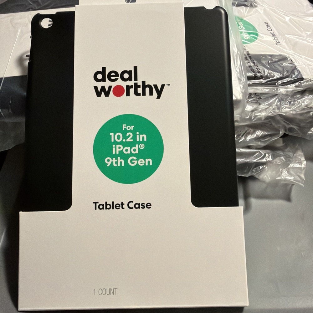 Deal Worthy Apple iPad 9th Gen 10.2 inch Black Basic Tablet Case NEW